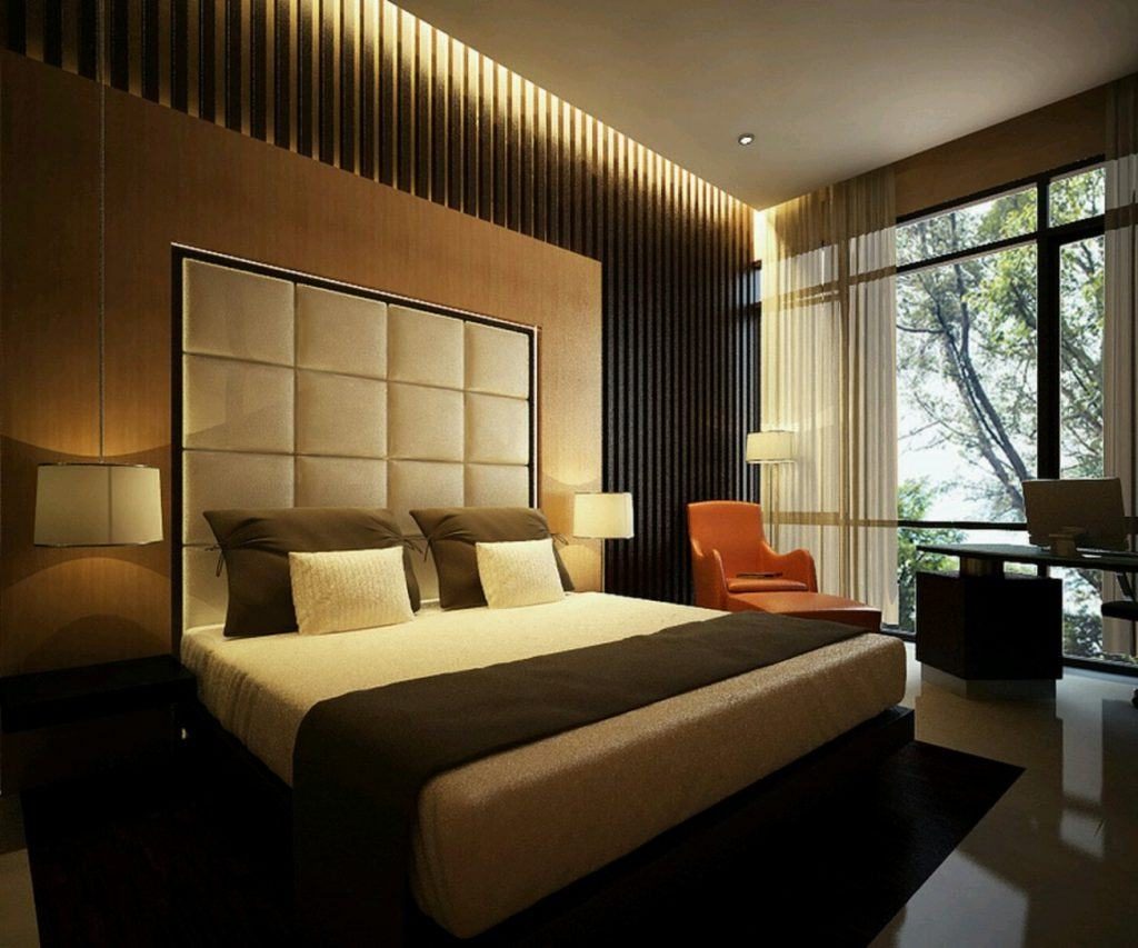 Contemporary Metallic Wallpaper - Bed Designs Latest 2017 - HD Wallpaper 