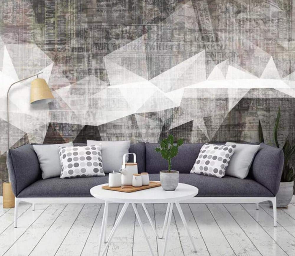 Wallpaper 3d Mural Retro Minimalistic Abstract Geometric - Stickers Dicton - HD Wallpaper 