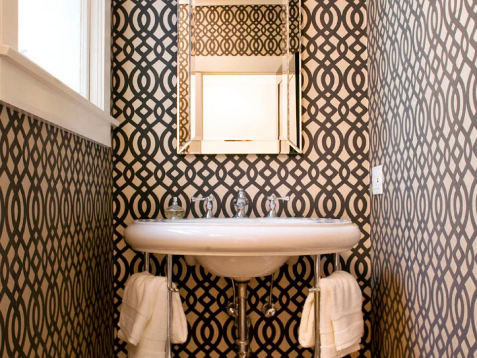 Half Bath Remodel Wall - Stella Powder Room Mirror - HD Wallpaper 