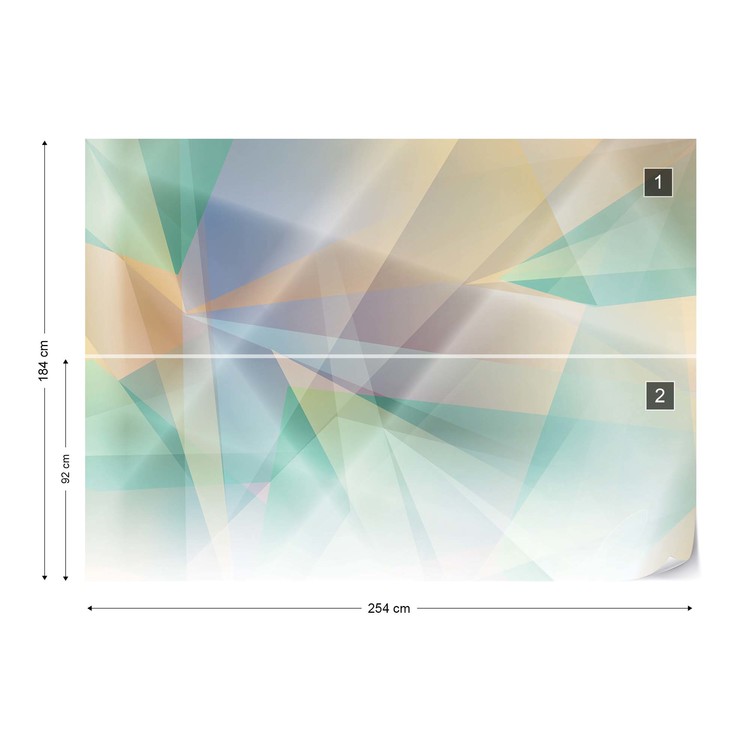 Modern Abstract Art Prism Wallpaper Mural - HD Wallpaper 