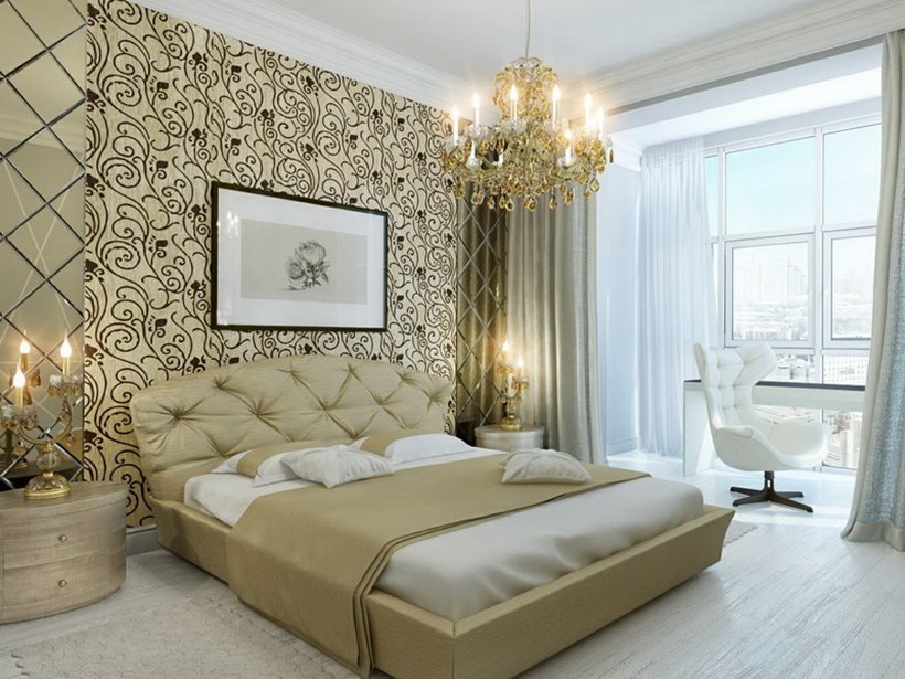 Beautiful Wallpaper For Luxury Master Bedroom - Master Bedroom Wallpaper  Design - 820x615 Wallpaper 