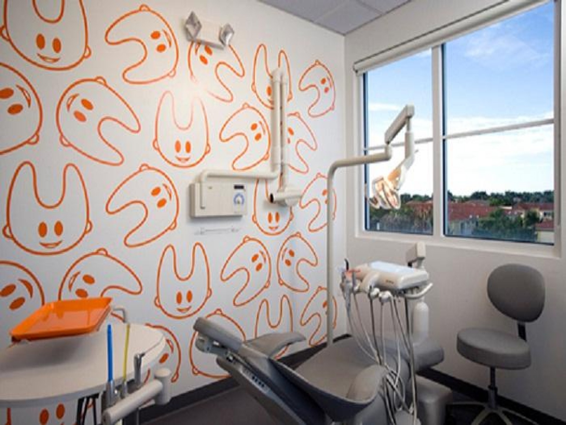 Home Office - Dental Clinic Interior Design - HD Wallpaper 