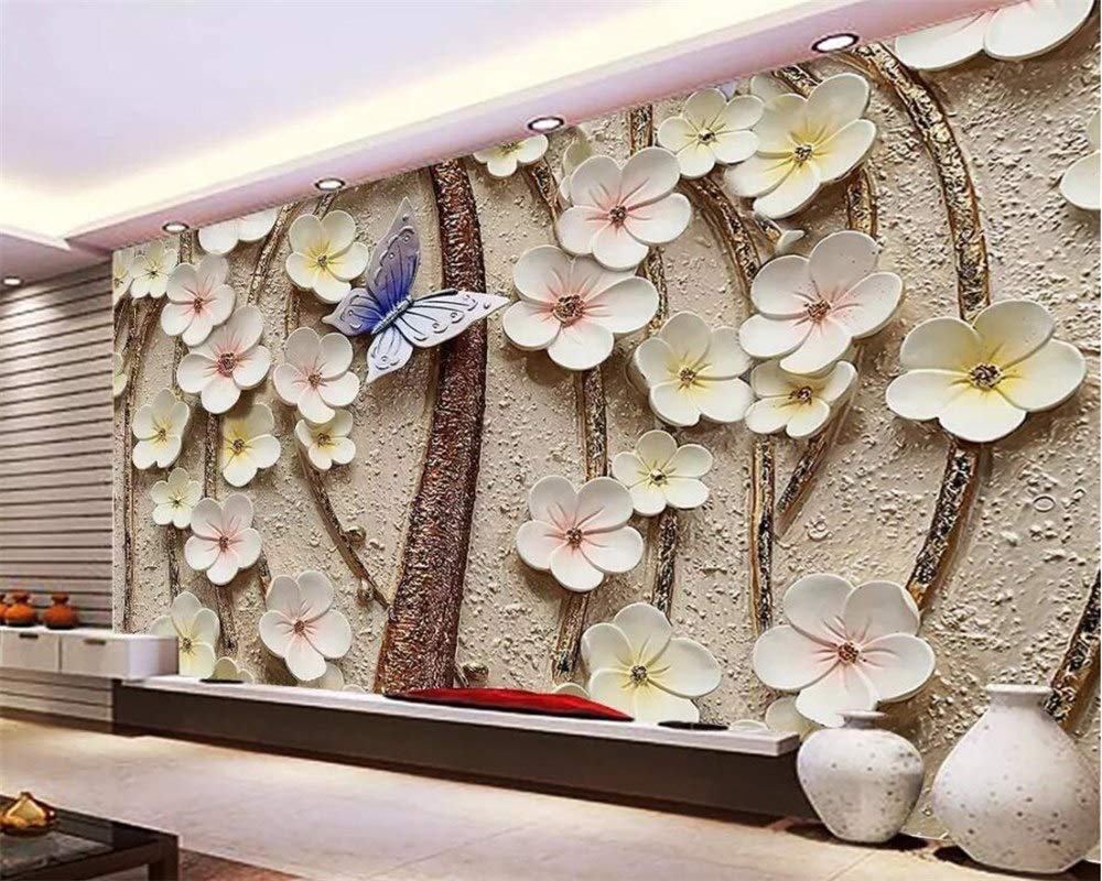 Avikalp Exclusive Awz0264 3d Wallpaper 3d Flower Butterfly - 3d Wallpaper For Home Walls - HD Wallpaper 
