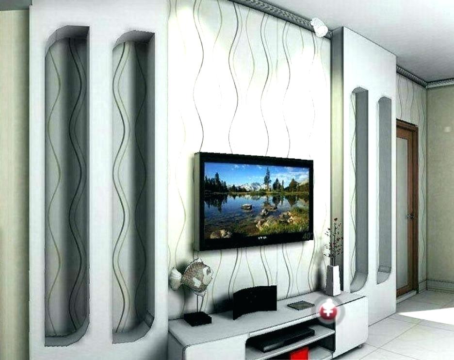 Wallpaper Living Room Feature Wall Feature Wall Ideas - Tv Unit Wall Design India - HD Wallpaper 