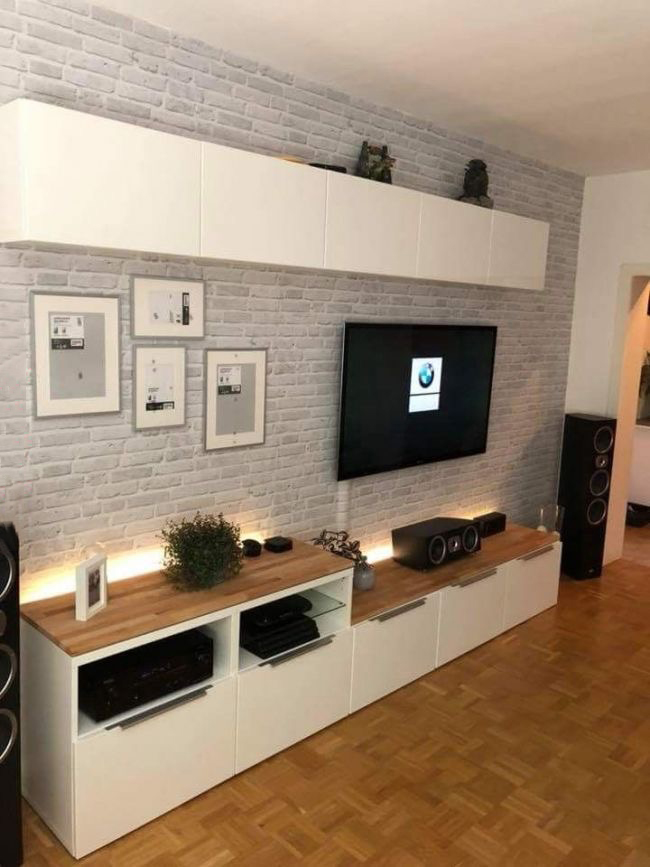 Best Tv Wall Design - HD Wallpaper 