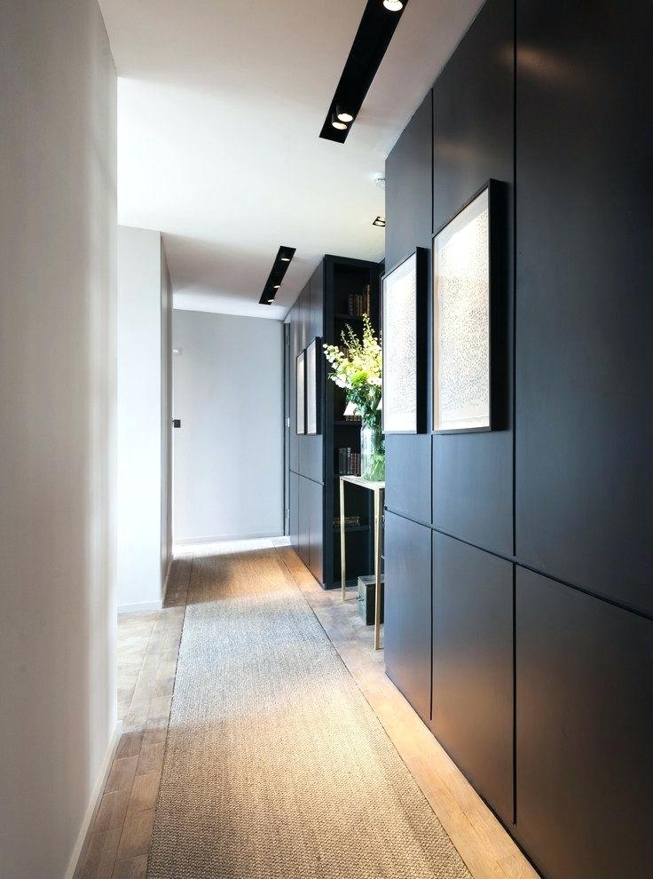 Contemporary Hallway Ideas Hall With Wallpaper Samples - Interior Design - HD Wallpaper 