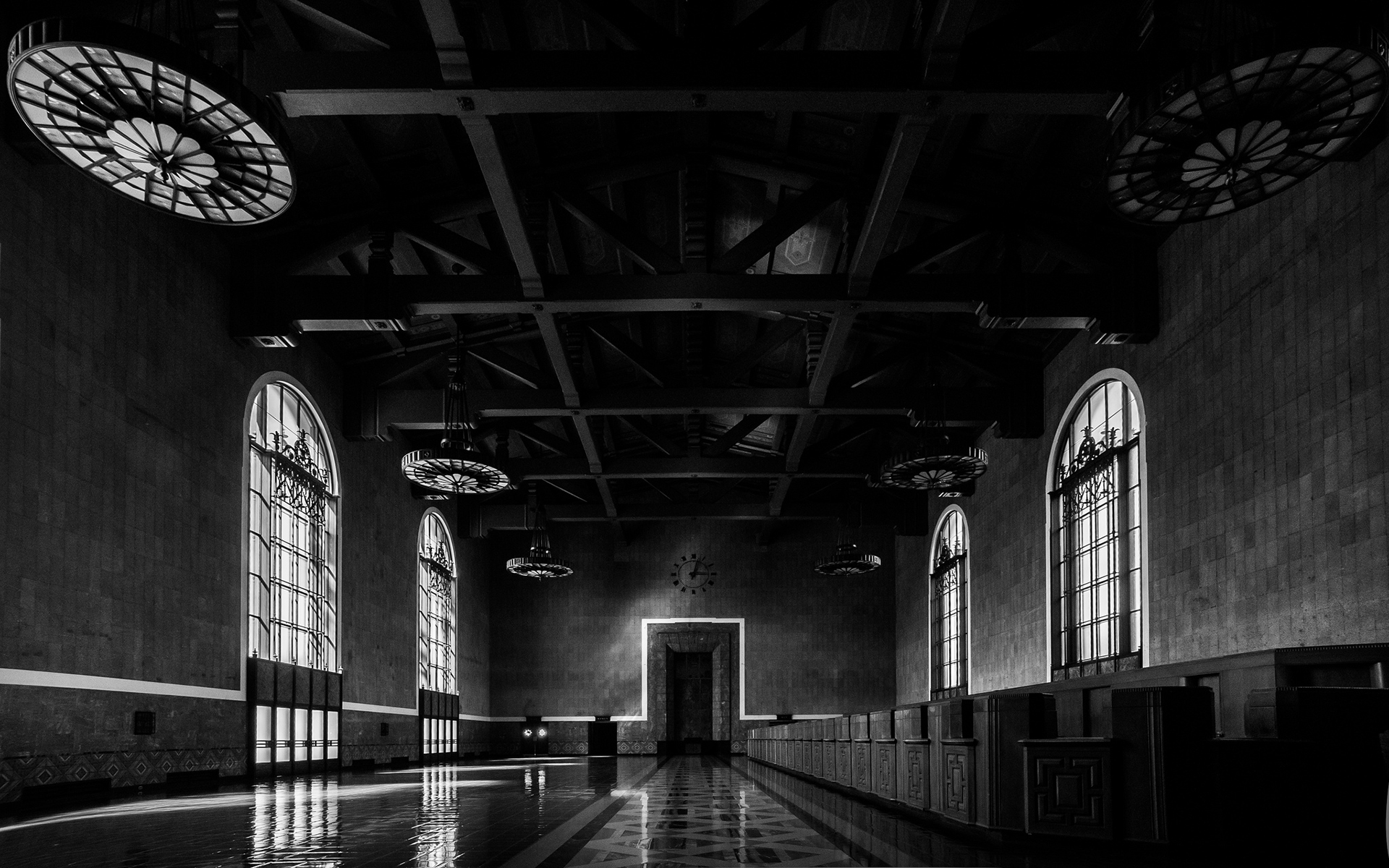 Black White Room - Union Station - HD Wallpaper 