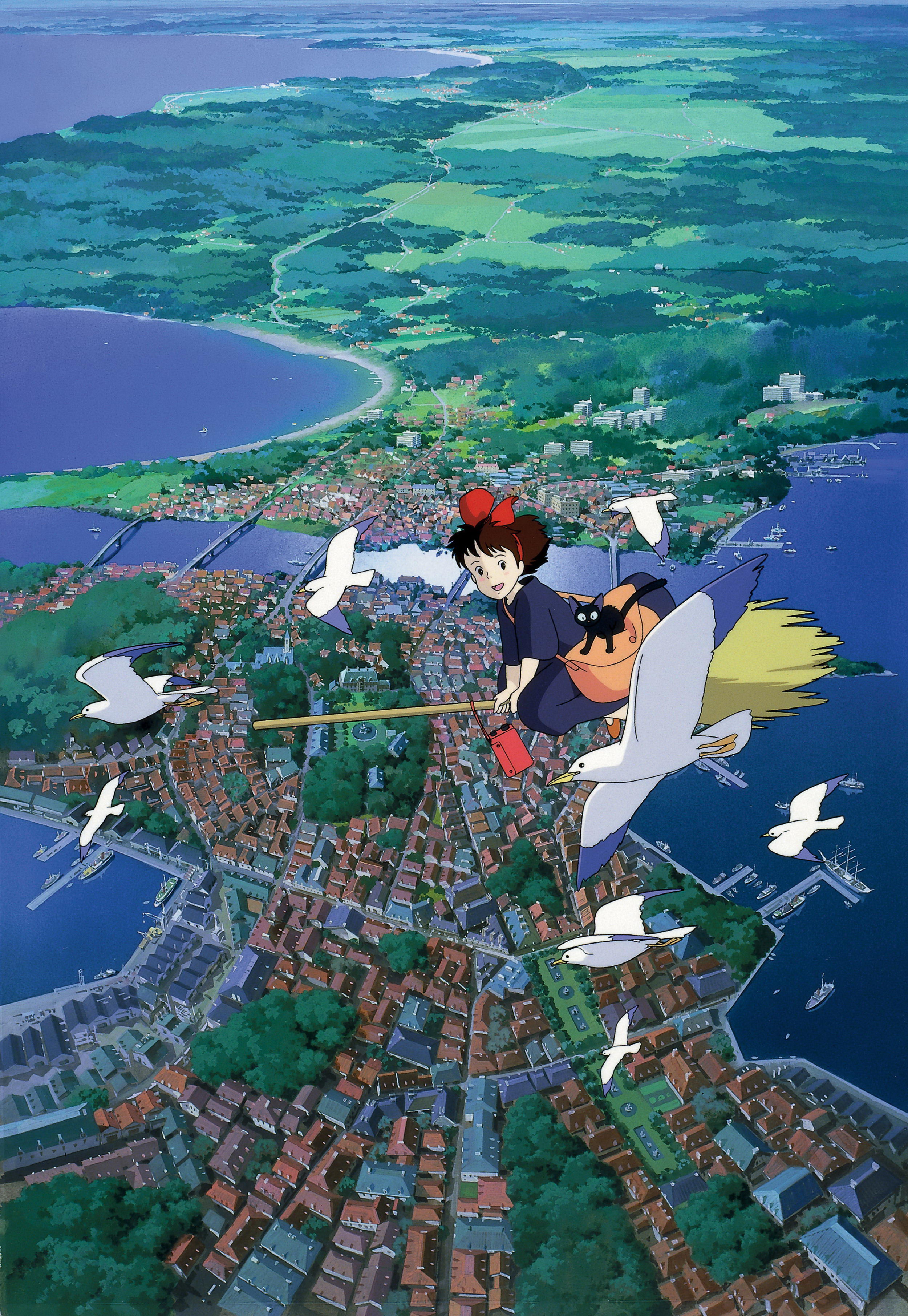 Kiki S Delivery Service - Studio Ghibli Wallpaper Phone - HD Wallpaper 