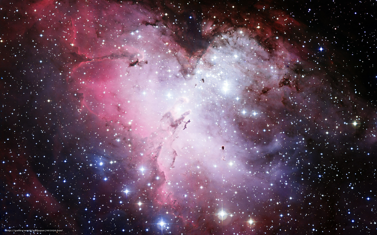 Download Wallpaper Nebula, Eagle, Hubble, Telescope - Eagle Nebula - HD Wallpaper 