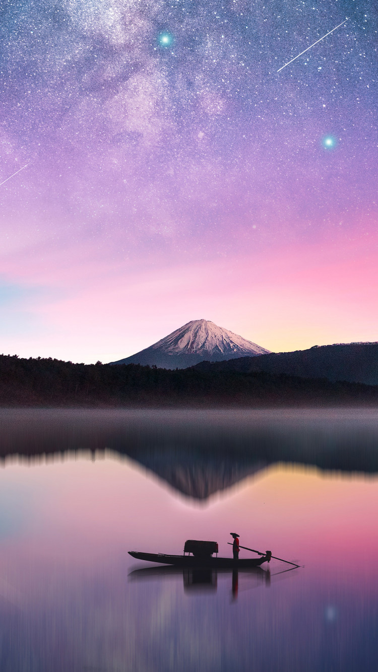 Mount Fuji Iphone X - HD Wallpaper 