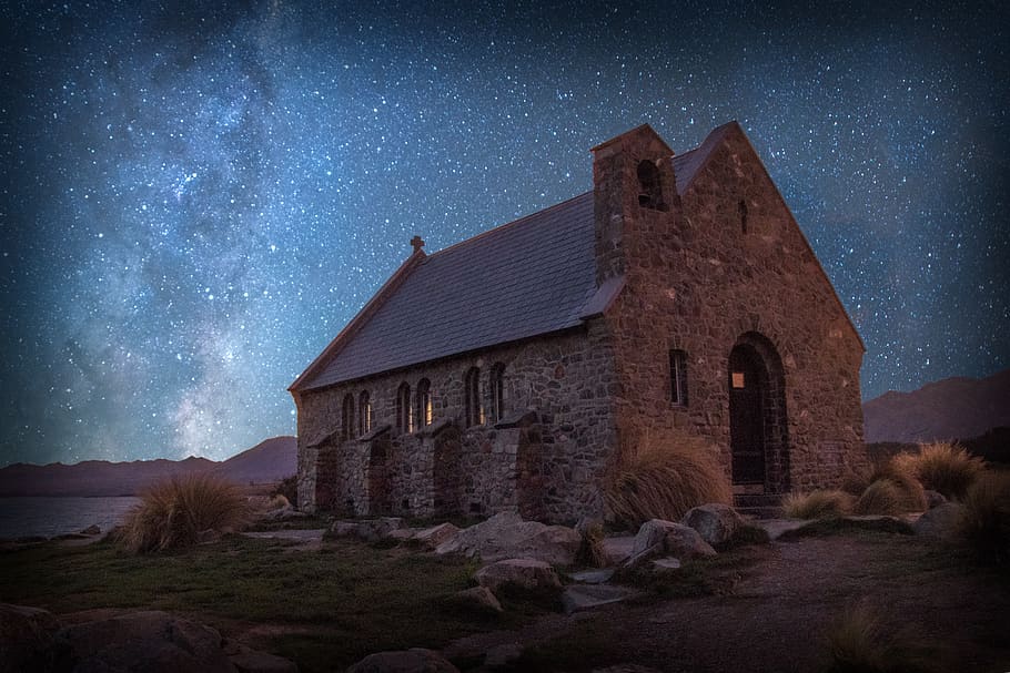 New Zealand, Lake Tekapo, Church Of The Good Shepard, - Church Of The Good Shepherd - HD Wallpaper 