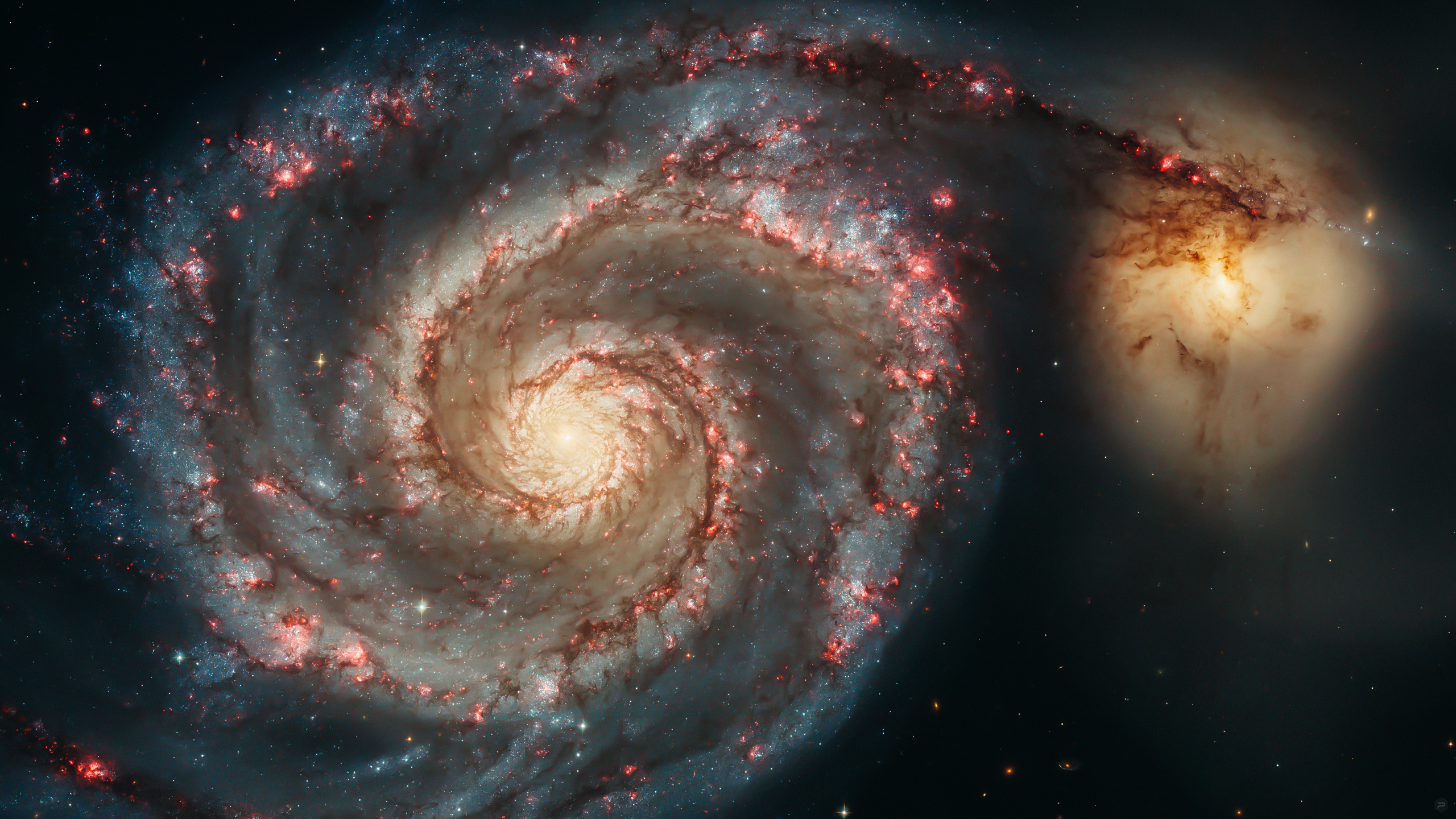 Whirlpool Galaxy - HD Wallpaper 