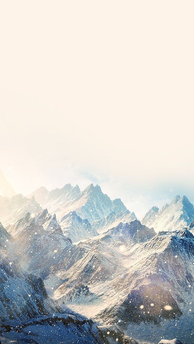 Iphone Wallpaper Mountains - Winter Mountain Wallpaper Iphone - HD Wallpaper 