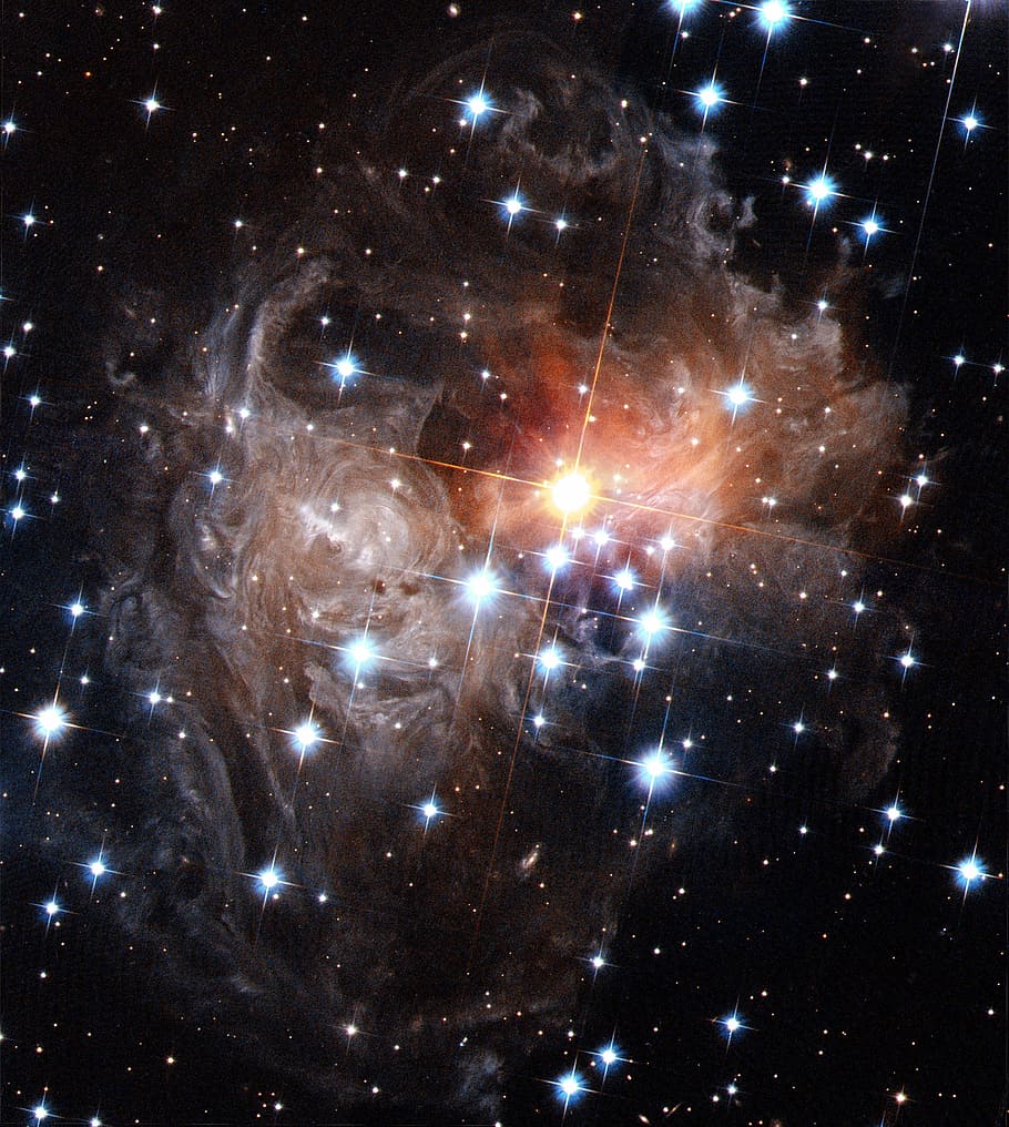 Star Light Echo, V838 Monocerotis, Hubble Space Telescope, - Hasil Gambar Teleskop Bintang - HD Wallpaper 