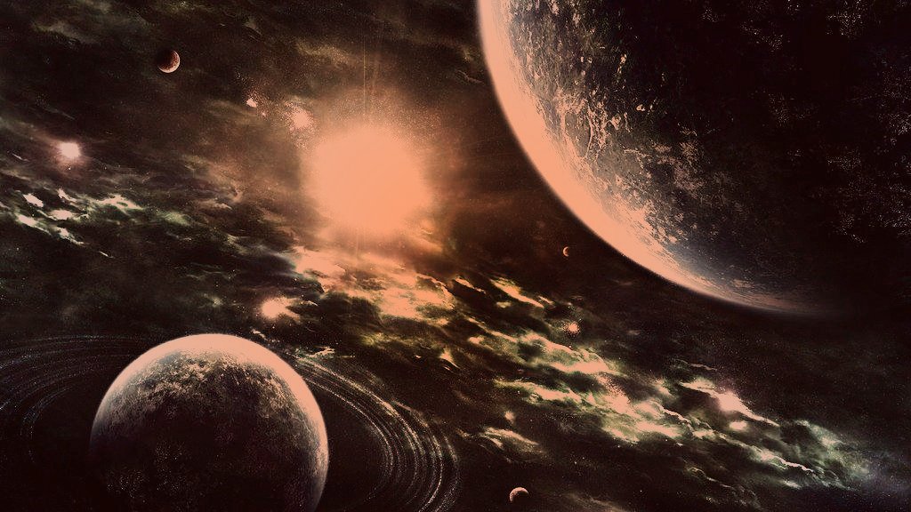 Outer Space Solar System - Achtergronden Space - HD Wallpaper 