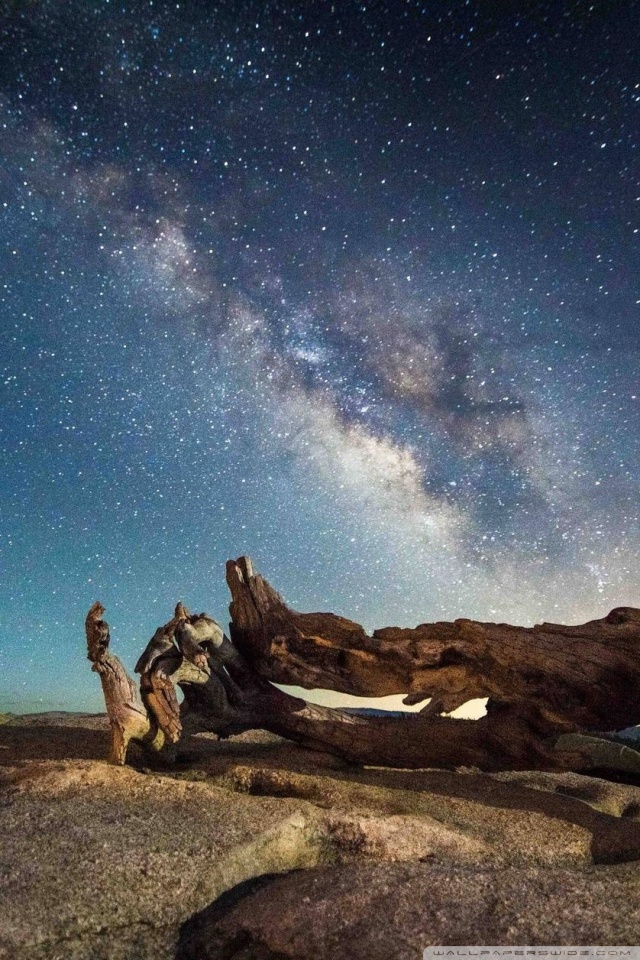 Milky Way Galaxy Yosemite - HD Wallpaper 