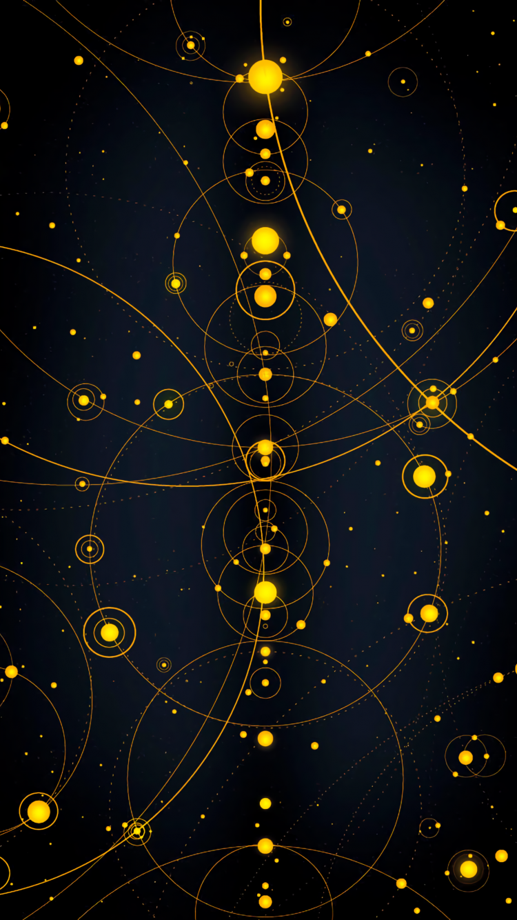 Abstract, Solar System, Circles, Lines, Wallpaper - Solar System Wallpaper Iphone - HD Wallpaper 