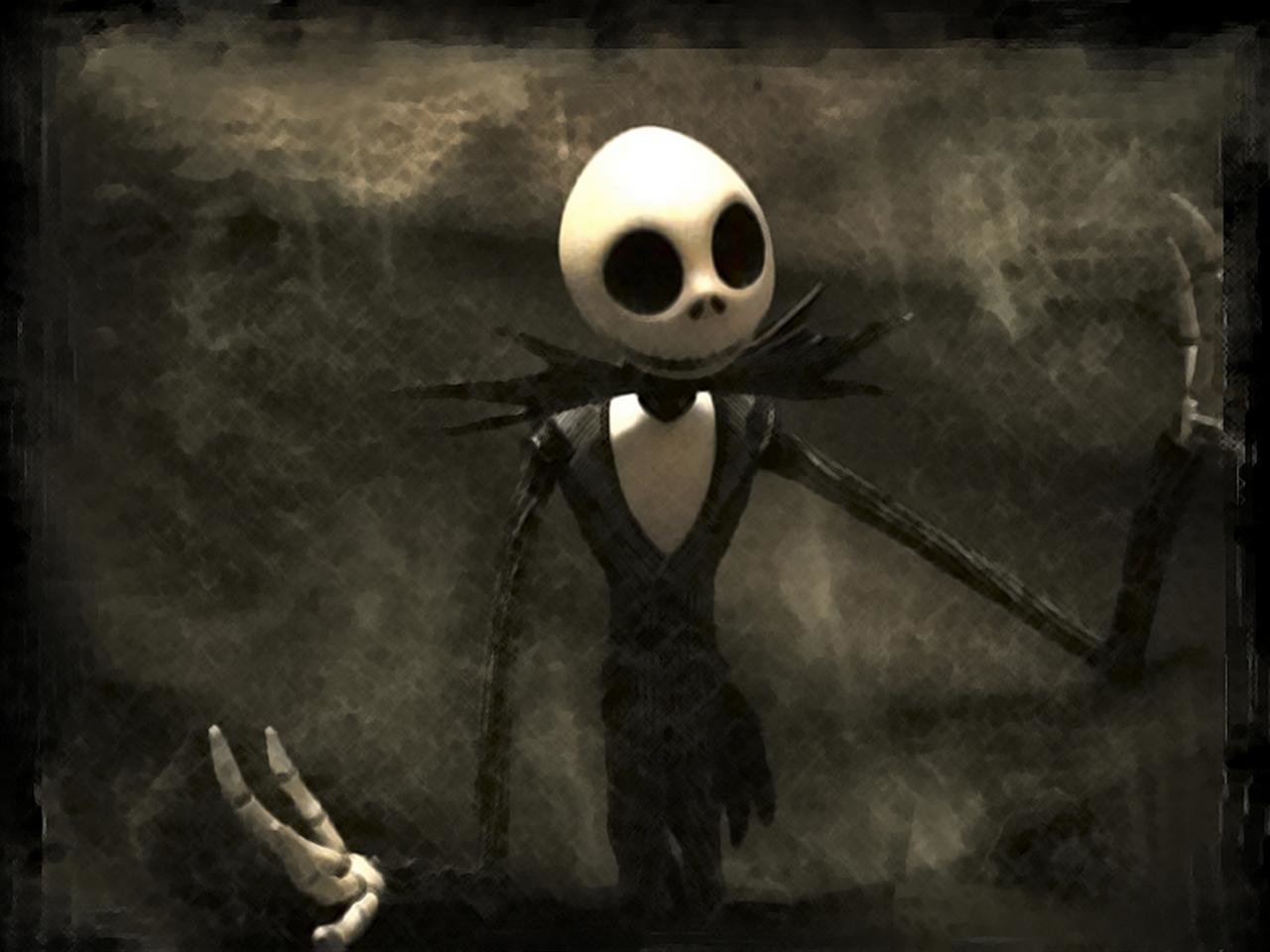 Download Hd The Nightmare Before Christmas Pc Wallpaper - Jack And Corpse Bride - HD Wallpaper 