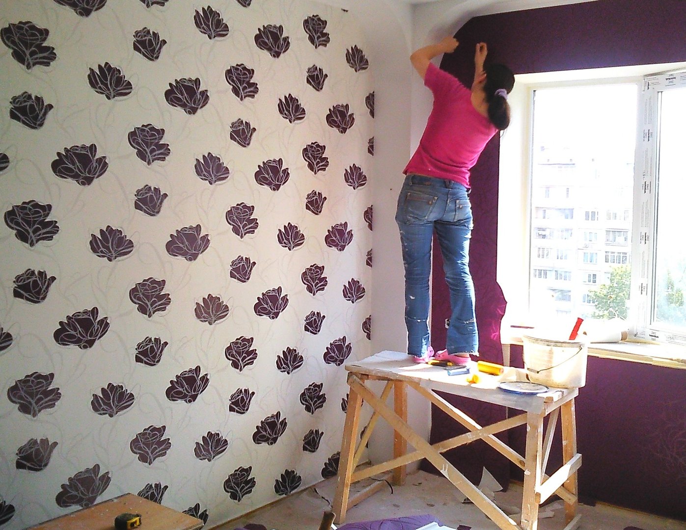 How To Glue Wallpaper On Drywall - Клеить На Гипсокартон Обои - HD Wallpaper 