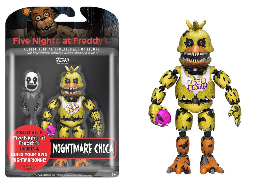 Funko Action Figure Five Nights At Freddy S Nightmare - Nightmare Chica Action Figure - HD Wallpaper 