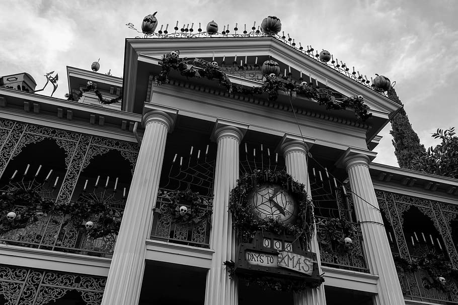 Nightmare Before Christmas, Holiday, Haunted Mansion, - Palace - HD Wallpaper 