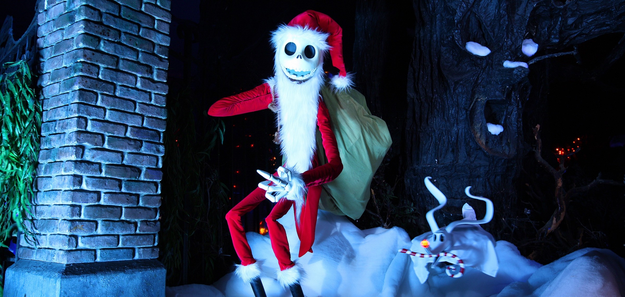 Hd Nightmare Before Christmas Wallpaper Wallpapersafari - Nightmare Before Christmas Jack Skellington Santa - HD Wallpaper 