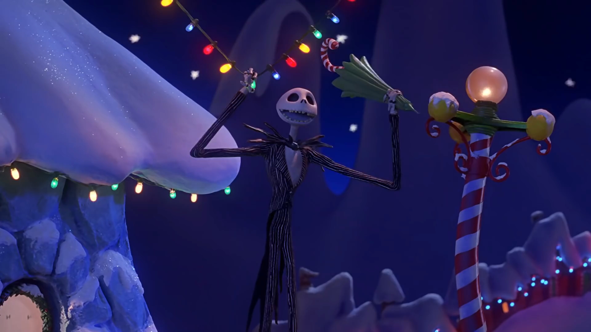 Nightmare Before Christmas Jack Christmas Backround - HD Wallpaper 