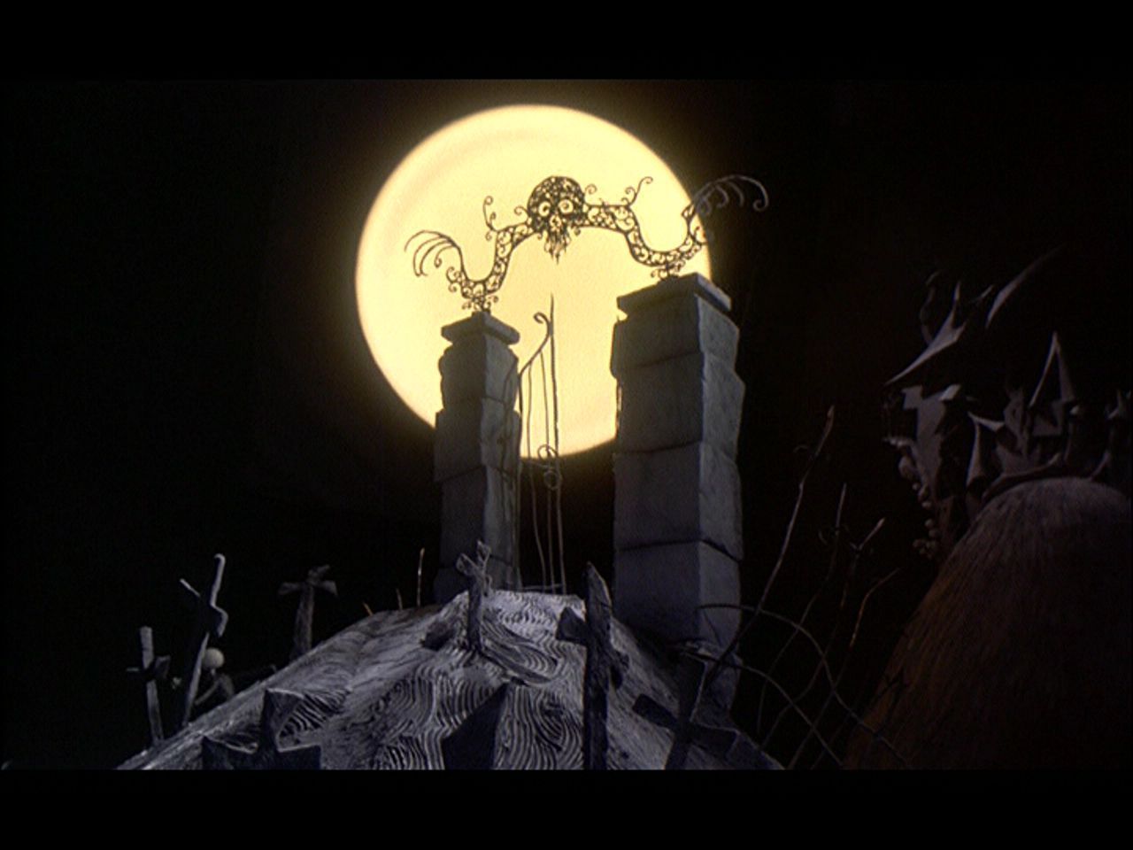 Nightmare Before Christmas Hd Wallpaper-x5v9755 - Tim Burton Nightmare Before Christmas Background - HD Wallpaper 