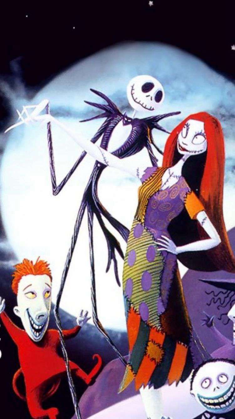 Nightmare Before Christmas Iphone Wallpaper - Nightmare Before Christmas Phone - HD Wallpaper 