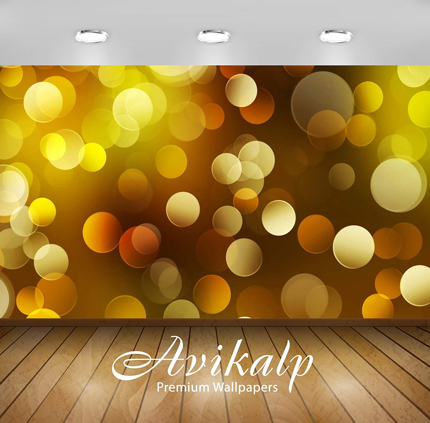 Avikalp Blurry Yellow Circles Full Hd Wallpapers/wall - Yellow Circles Blurry - HD Wallpaper 