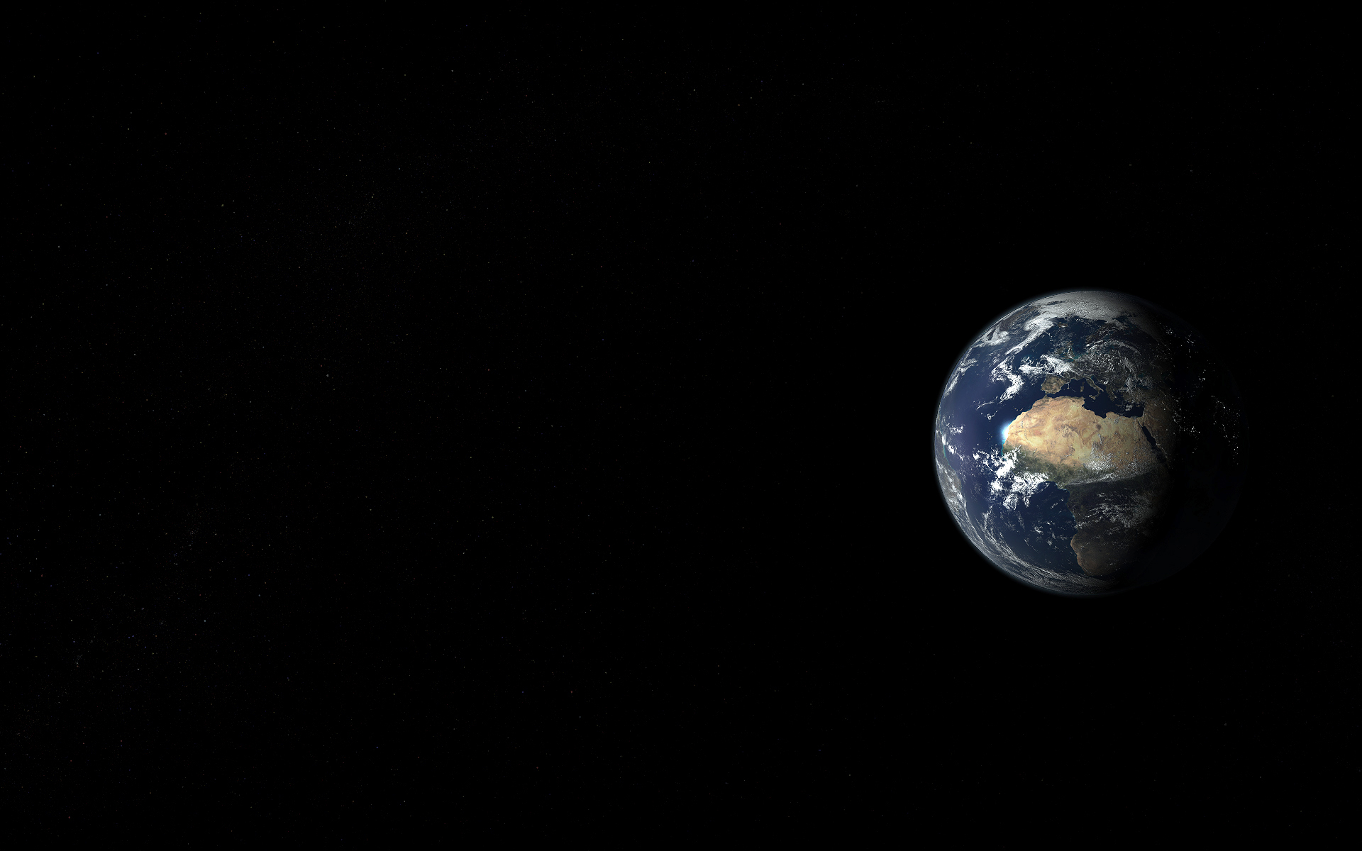 Small Earth From Space - HD Wallpaper 
