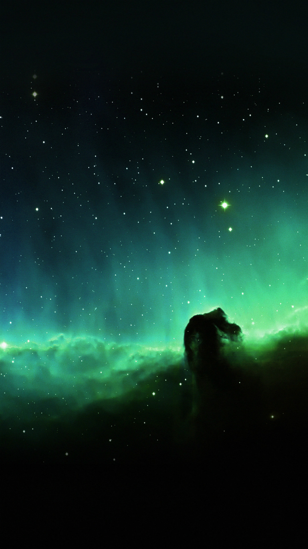 Horse Head Blue Nebula Sky Space Stars - Live Photo Wallpaper Iphone X - HD Wallpaper 