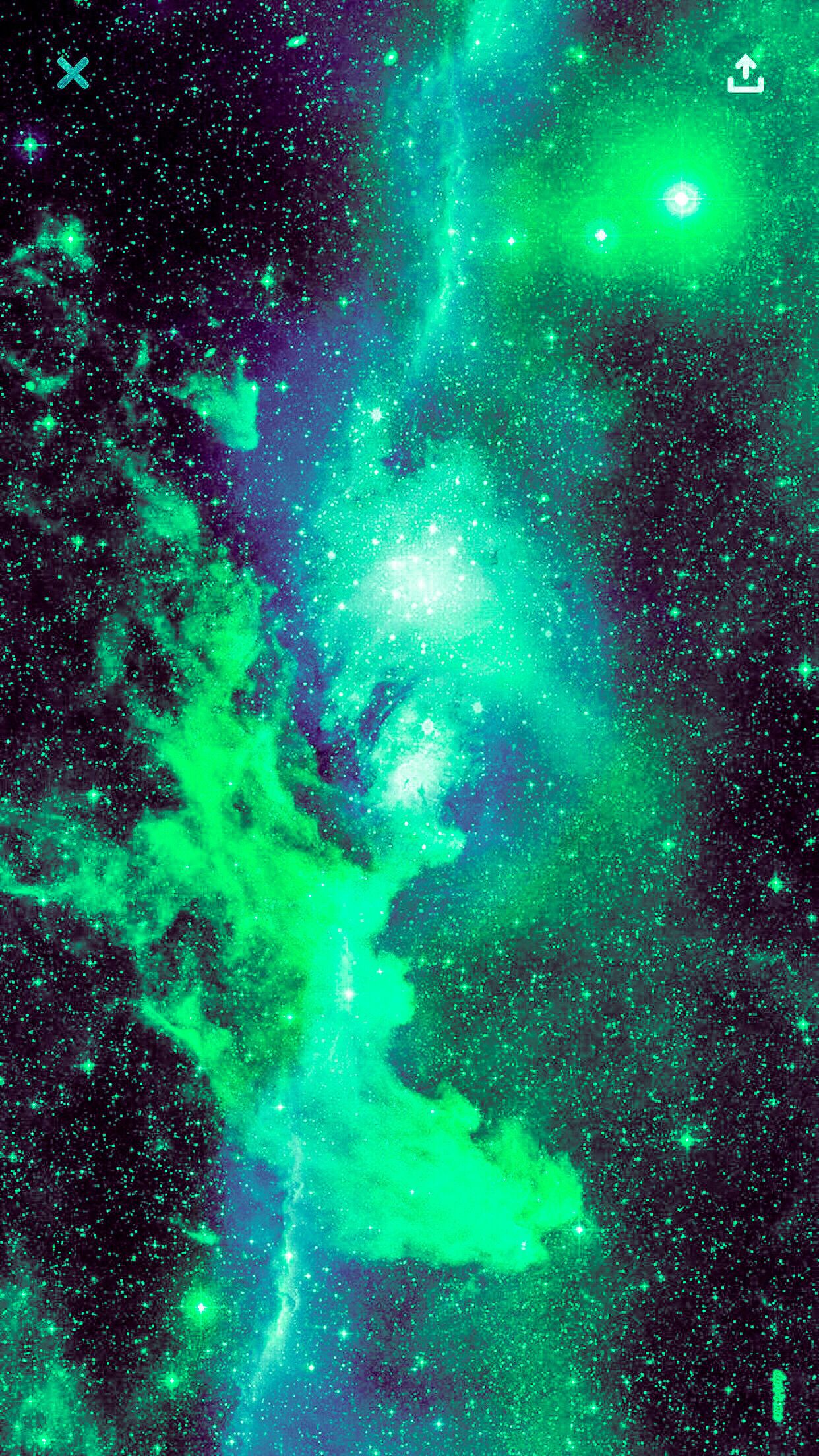 Green Blue Galaxy - HD Wallpaper 