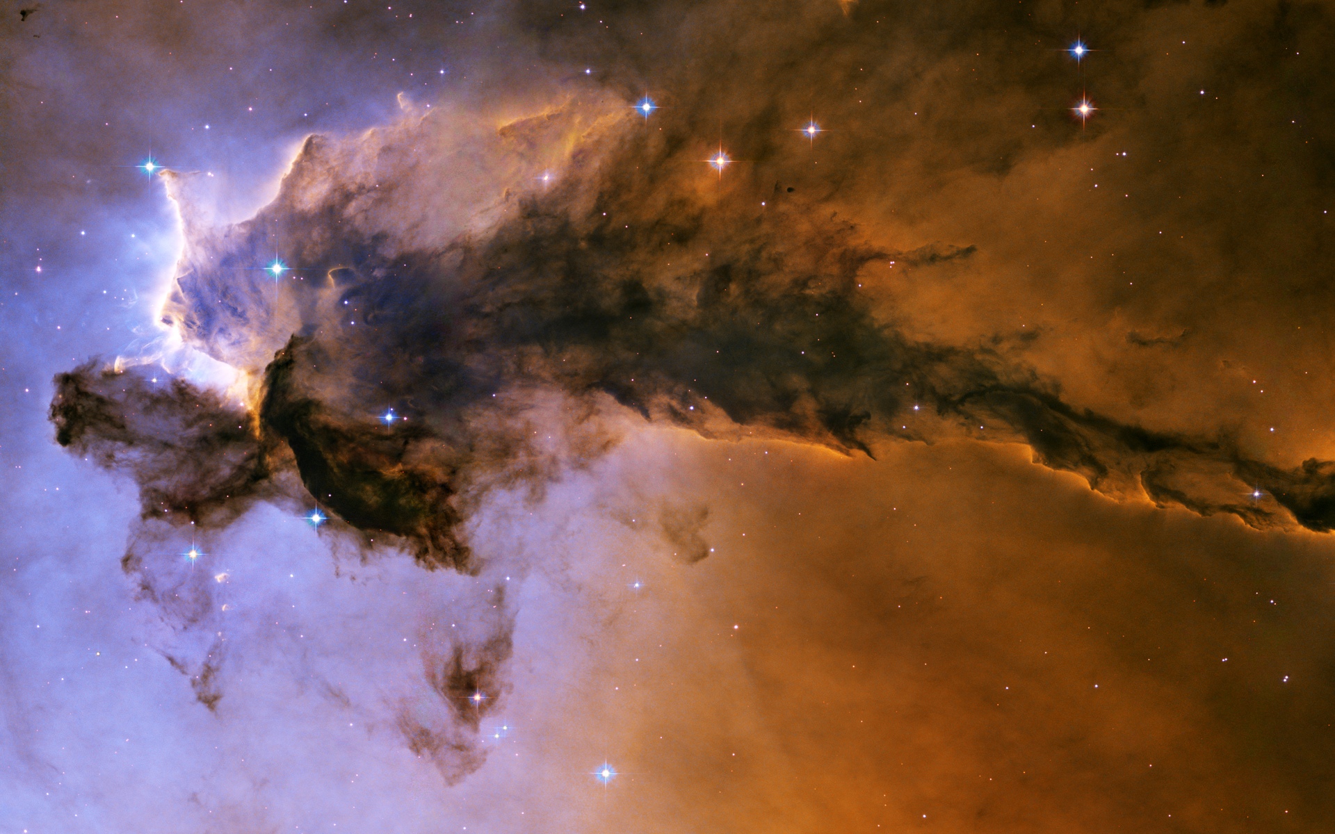 Eagle Nebula Background - HD Wallpaper 