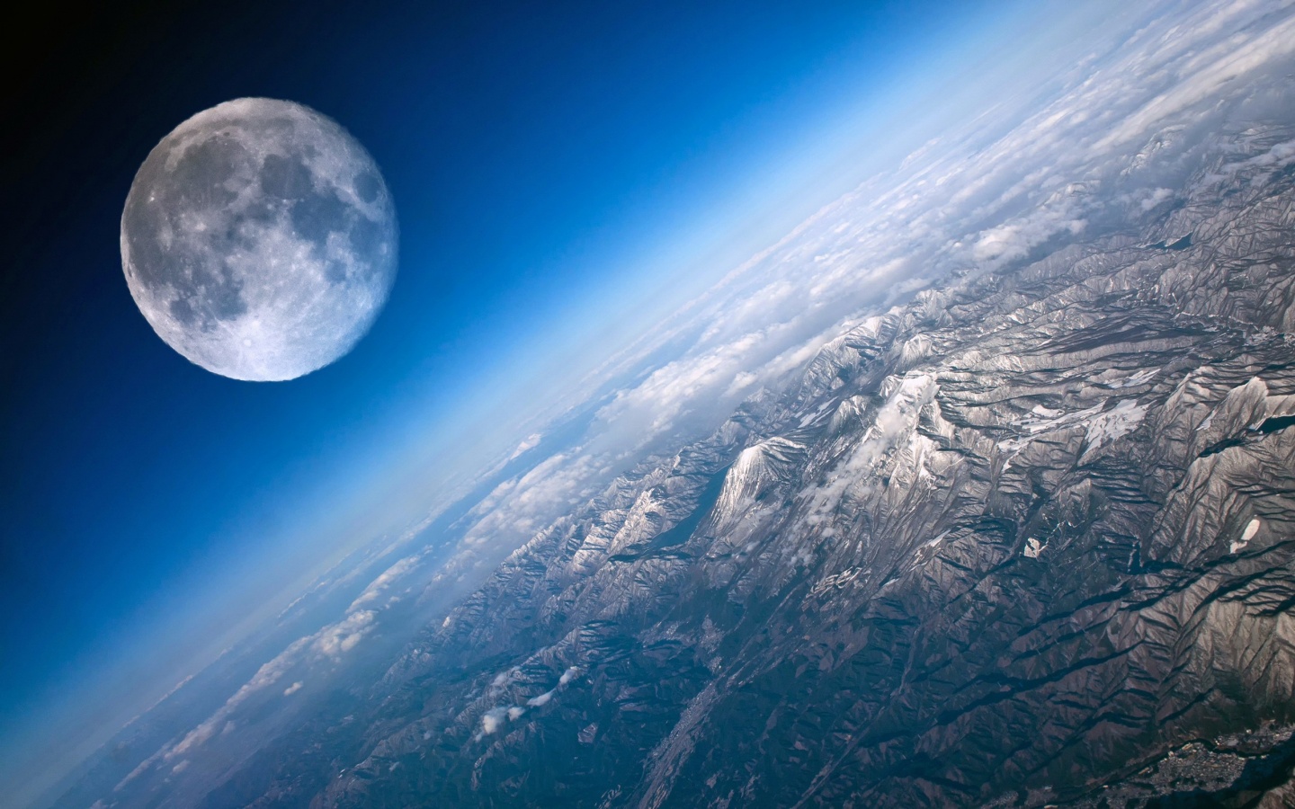 50 Hd Earth Wallpapers To Download For Free - Moon Full Hd - HD Wallpaper 