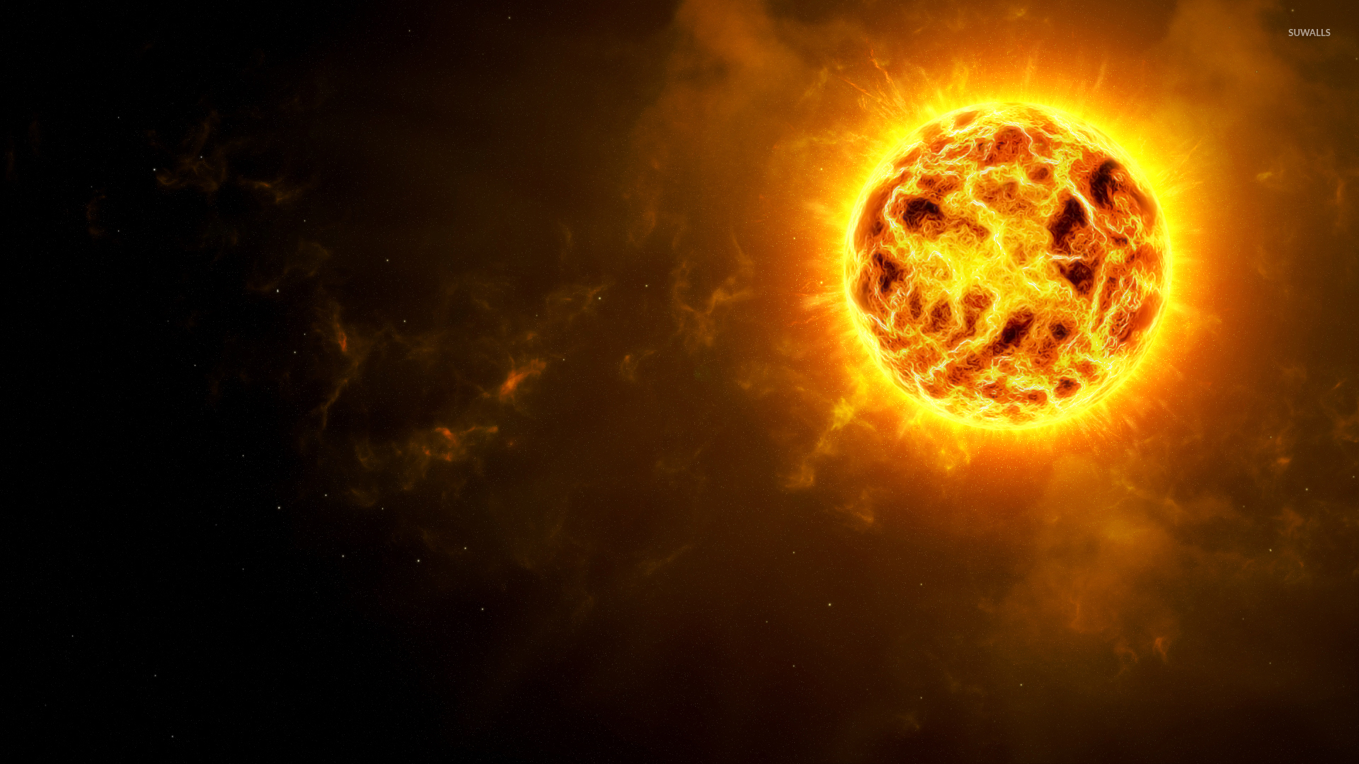 Best Background Sun Space - HD Wallpaper 