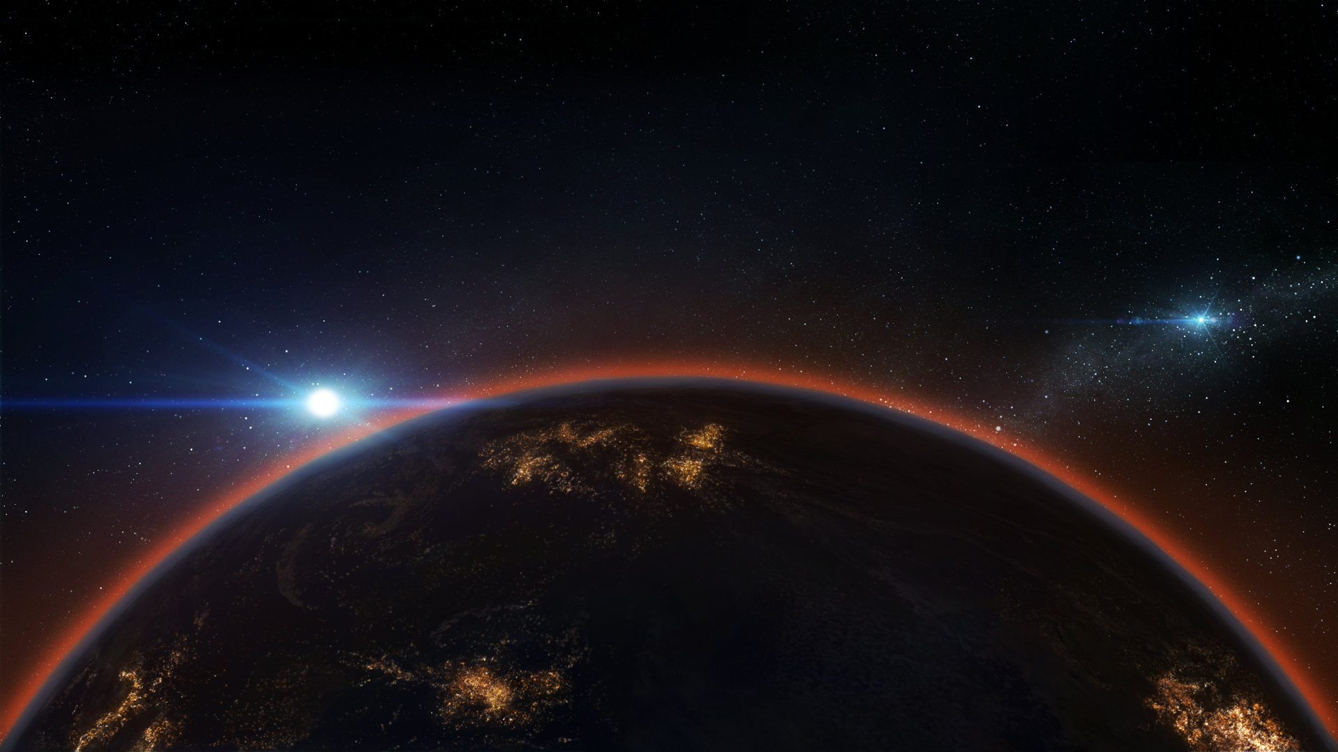 Earth Horizon From Space 4k - HD Wallpaper 