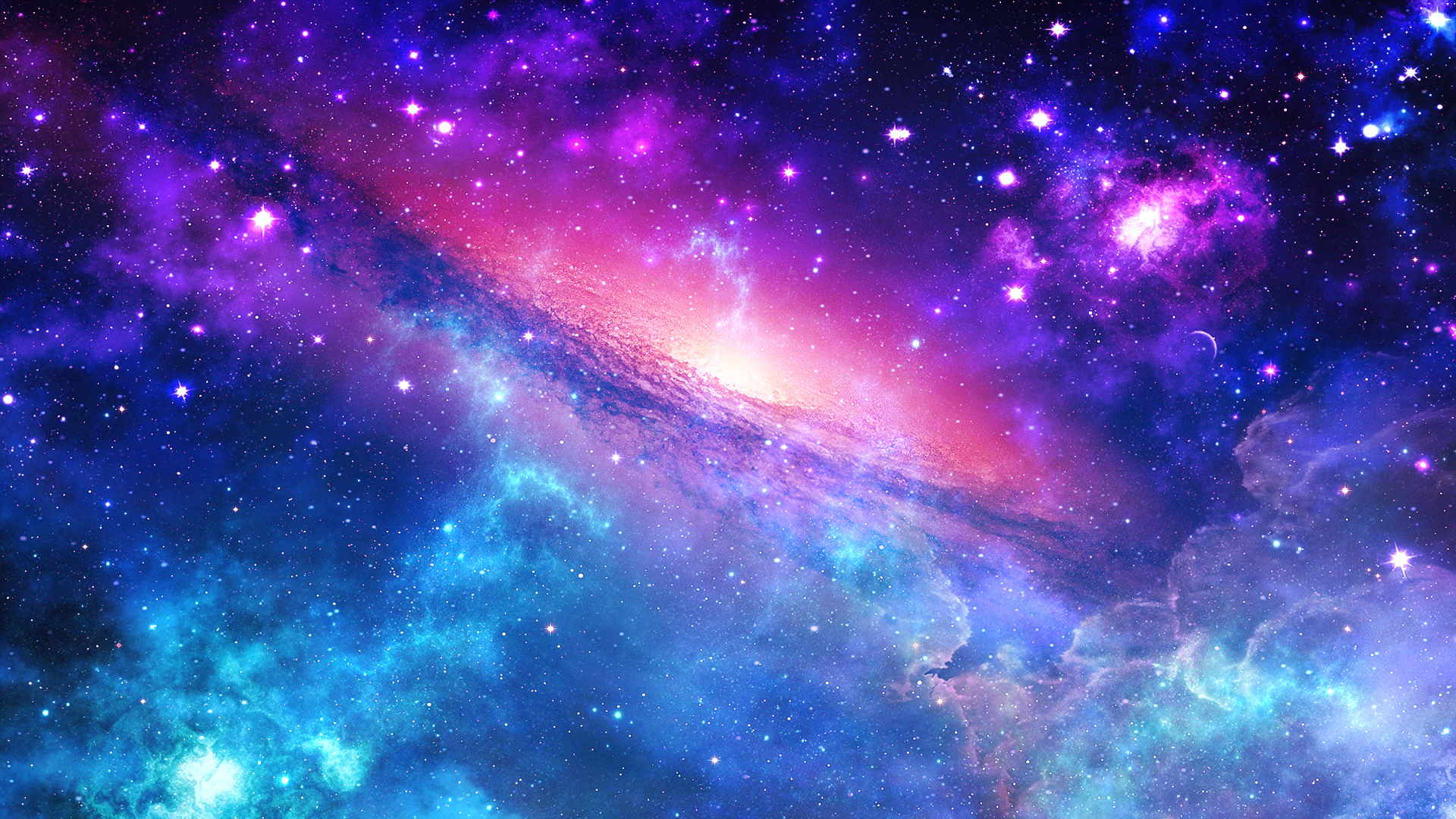 Beautiful Galaxy Background - HD Wallpaper 