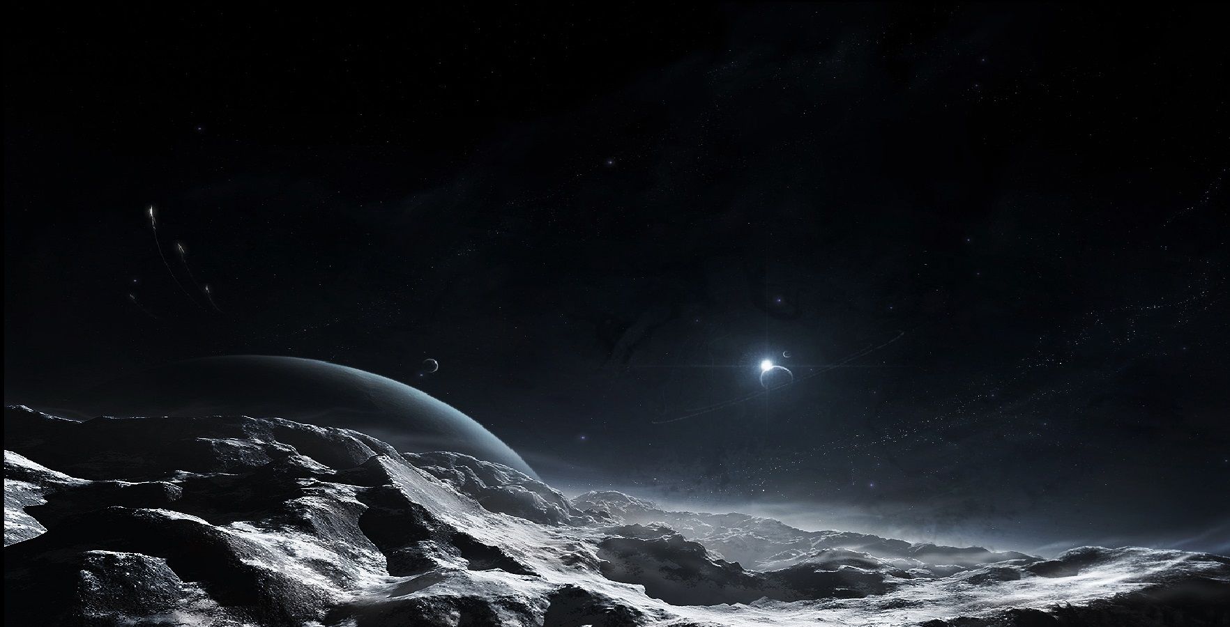 Black Space Wallpapers In Best Px Resolutions - Black Space Planet  Background - 1764x900 Wallpaper 