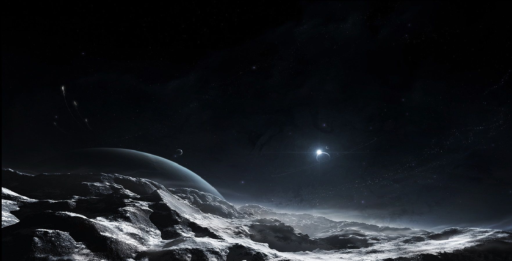 Black Space Wallpapers In Best Px Resolutions - Black Space Planet Background - HD Wallpaper 