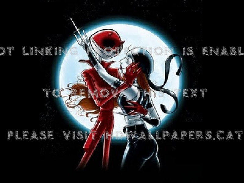 Love Jack Skellington Sally Elektra Funny - Jack And Sally Love - HD Wallpaper 