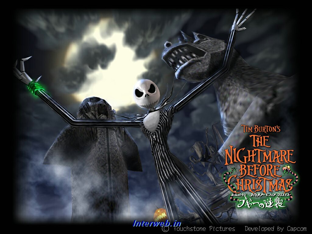 Jack Skellington Nightmare Before Christmas Wallpaper - Nightmare Before Christmas Jack Skellington Scary - HD Wallpaper 