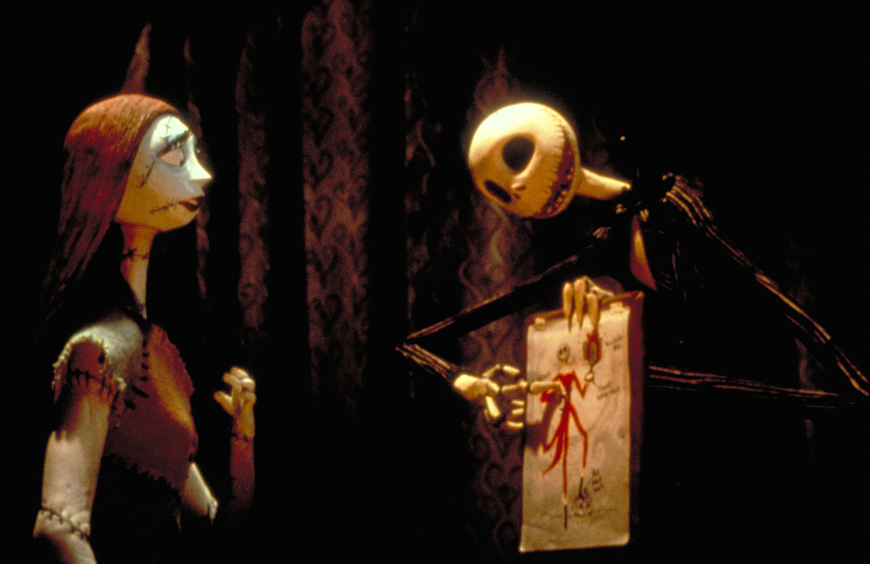 Nightmare Before Christmas Jack And Sally Movie - HD Wallpaper 