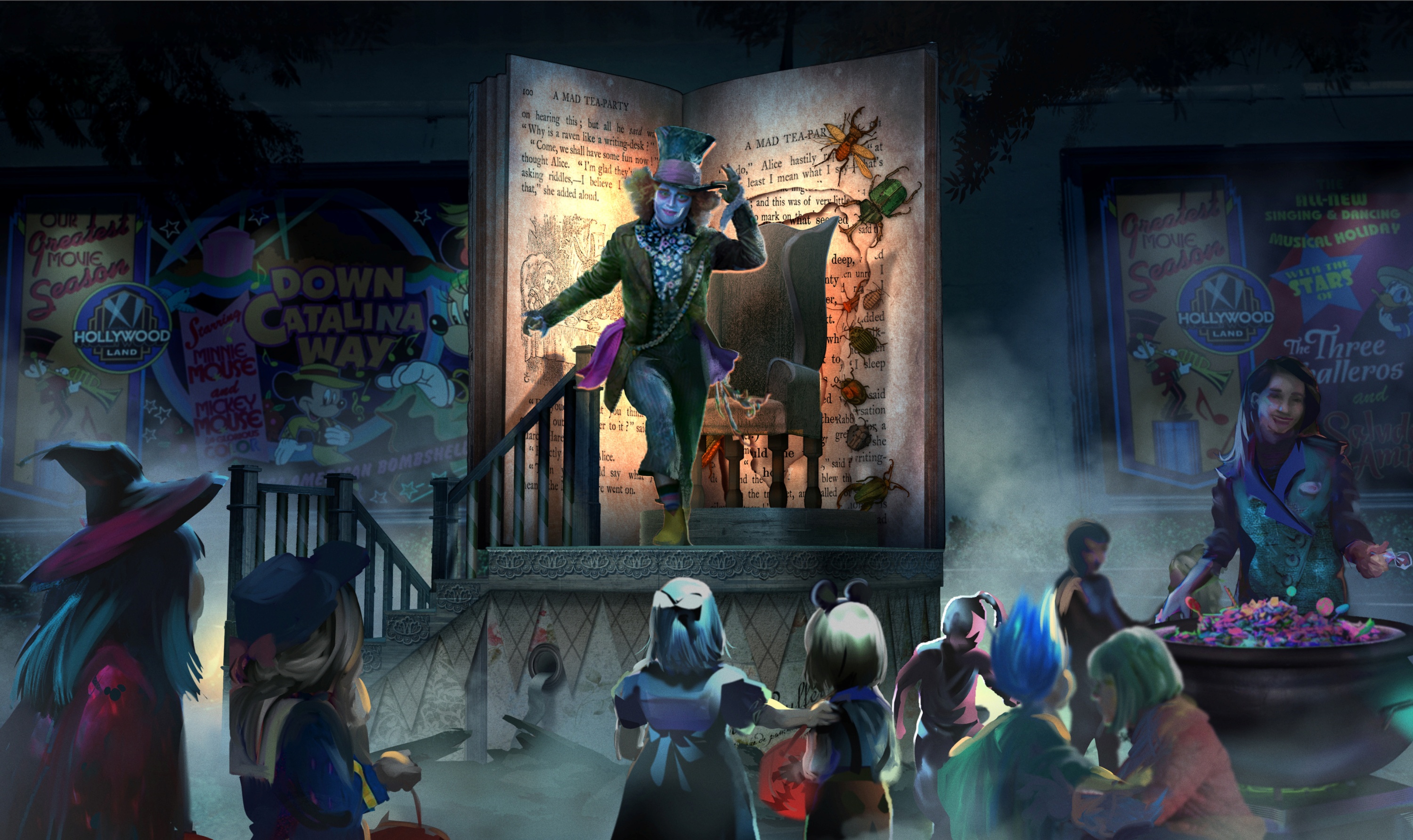 Disneyland Oogie Boogie Bash 3000x1784 Wallpaper Teahub Io