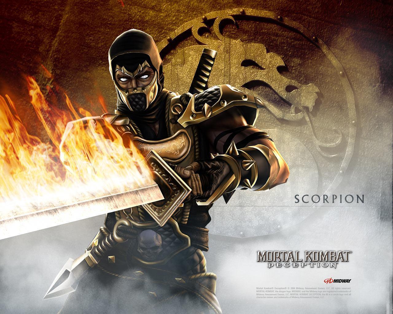 Mortal Kombat Deception Scorpion - HD Wallpaper 