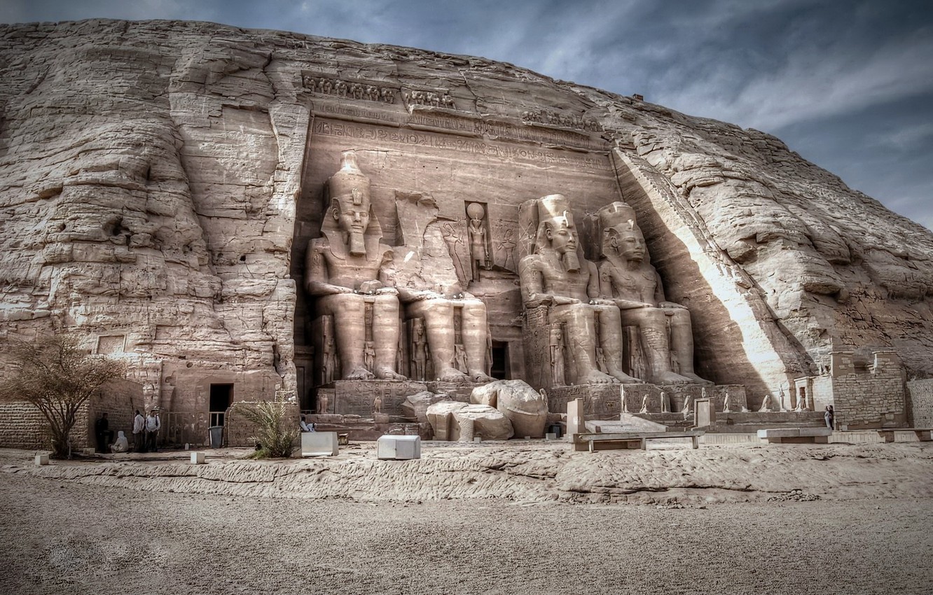 Photo Wallpaper Abu Simbel, Nubia, Egypt, Asuan - Abu Simbel - HD Wallpaper 