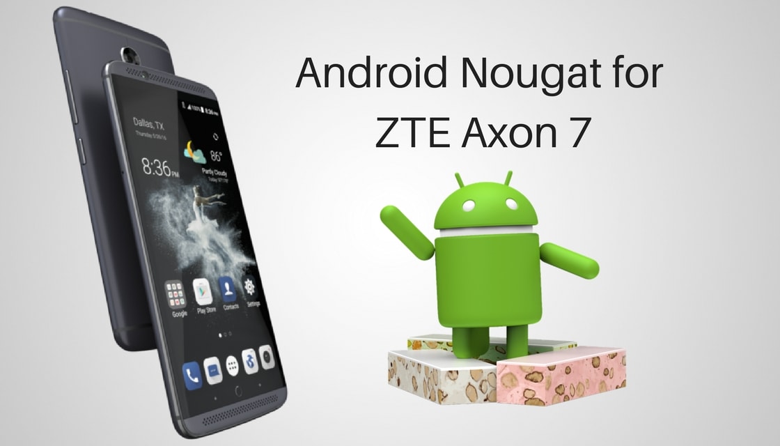 Android Nougat On Zte Axon - Android Nougat Png - HD Wallpaper 