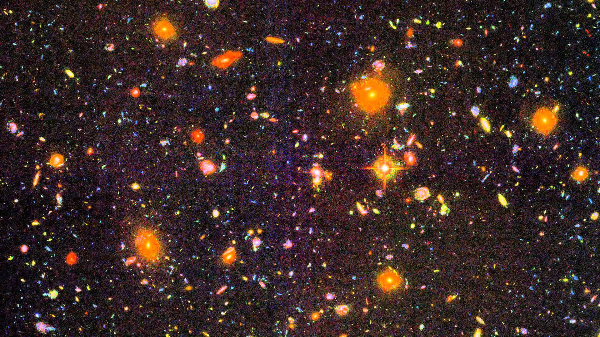 Widescreen Hubble Deep Field, By Dubravka Ninnotti - HD Wallpaper 