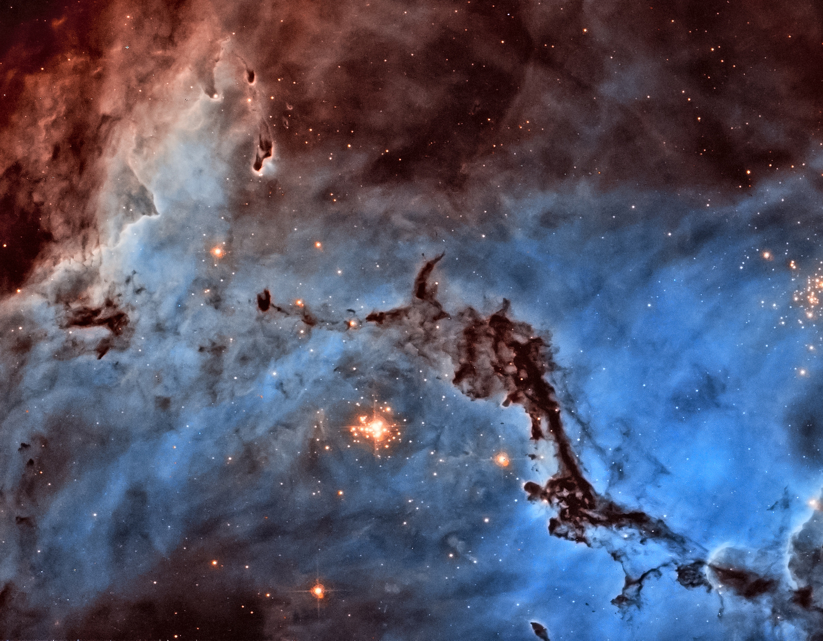 Hubble Photo Of The Star-forming Region Ngc - Lha 120 N 11 - HD Wallpaper 