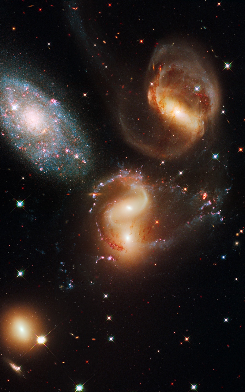 Wallpaper Galaxy, Universe, Spirals, Stars, Cluster, - Hubble Telescope Images Iphone - HD Wallpaper 